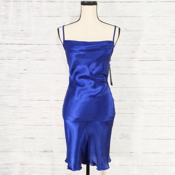 bebe Adjustable Spaghetti Strap Mini Dress Size L